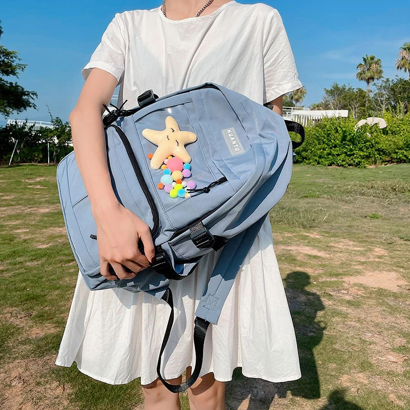 

Japanese Girl Small Fresh Main Student Backpack New Style Travel Backpack Female Trend Large-Capacity Korean Design School Bag