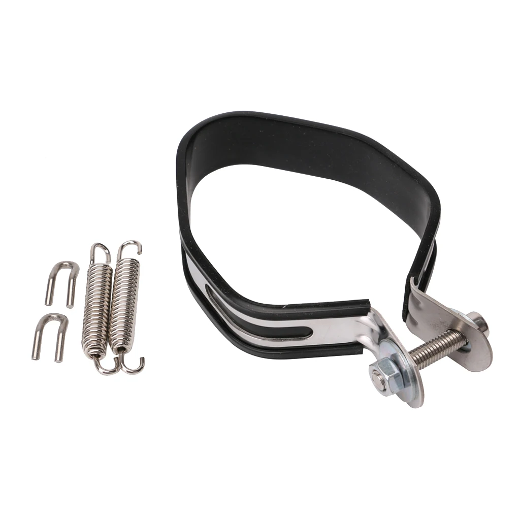 Universal Motorcycle Exhaust Clamp Clip For 85mm Slip-on Stainless Steel