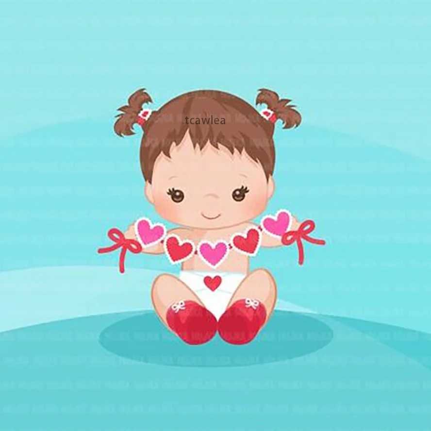 Металлический трафарет с милыми сердечками для маленьких девочек украшения Дня