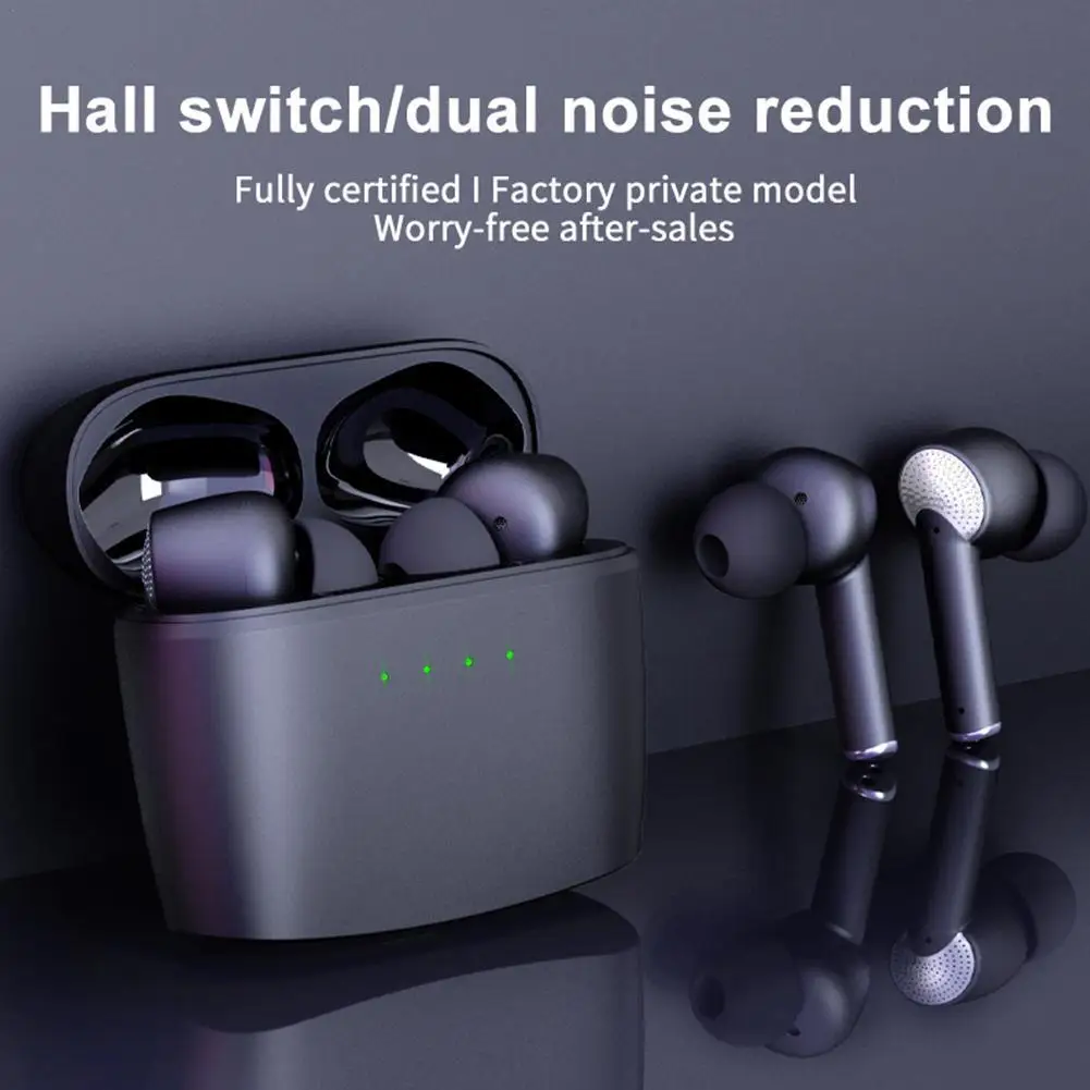 

Беспроводная Bluetooth-совместимая гарнитура с шумоподавлением ANC + шумоподавление ENC + прозрачный режим прослушивания, спортивный игровой теле...