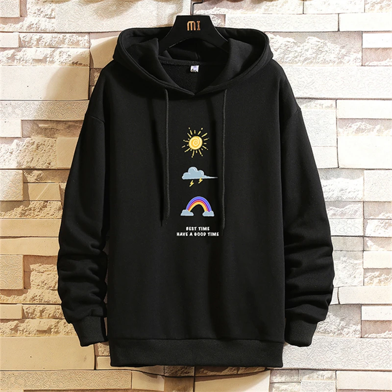 

KALILEX Spring And Autumn New Hoodie Sweatshirt Men Clothing Youthful Vitality Outdoor Sports Casual Pullover Sweatshirt