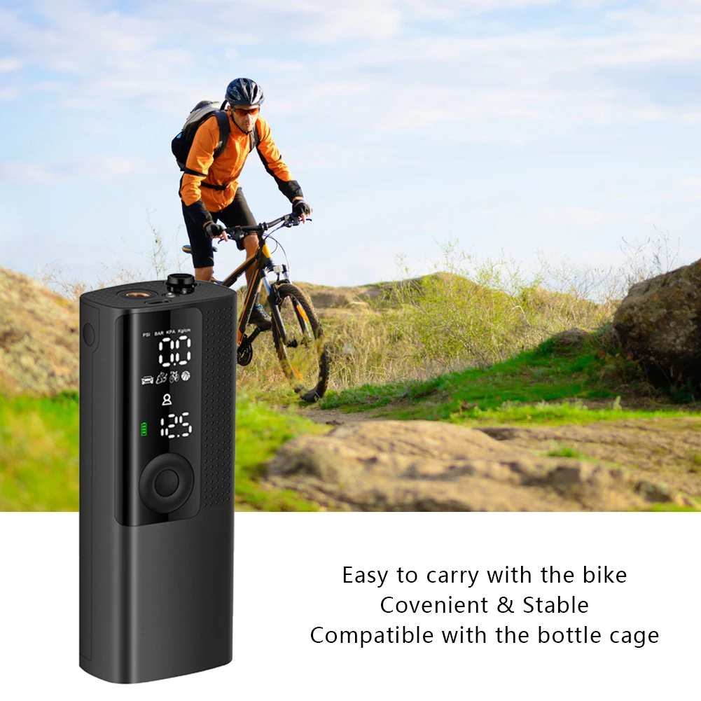 

Portable Mini Bike Electric Air Inflator 120PSI Car Air Compressor Bicycle Air Pump Rechargeable Tire Pump Car Tyre Inflatable