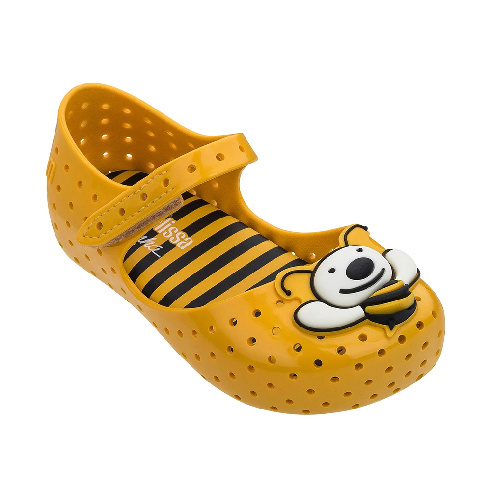 Yellow Г., новые мини-сандалии Melissa из прозрачного пластика сандалии для девочек с мультяшным принтом дышащая обувь для девочек обувь melissa 13,8-18,8 см - Цвет: Yellow