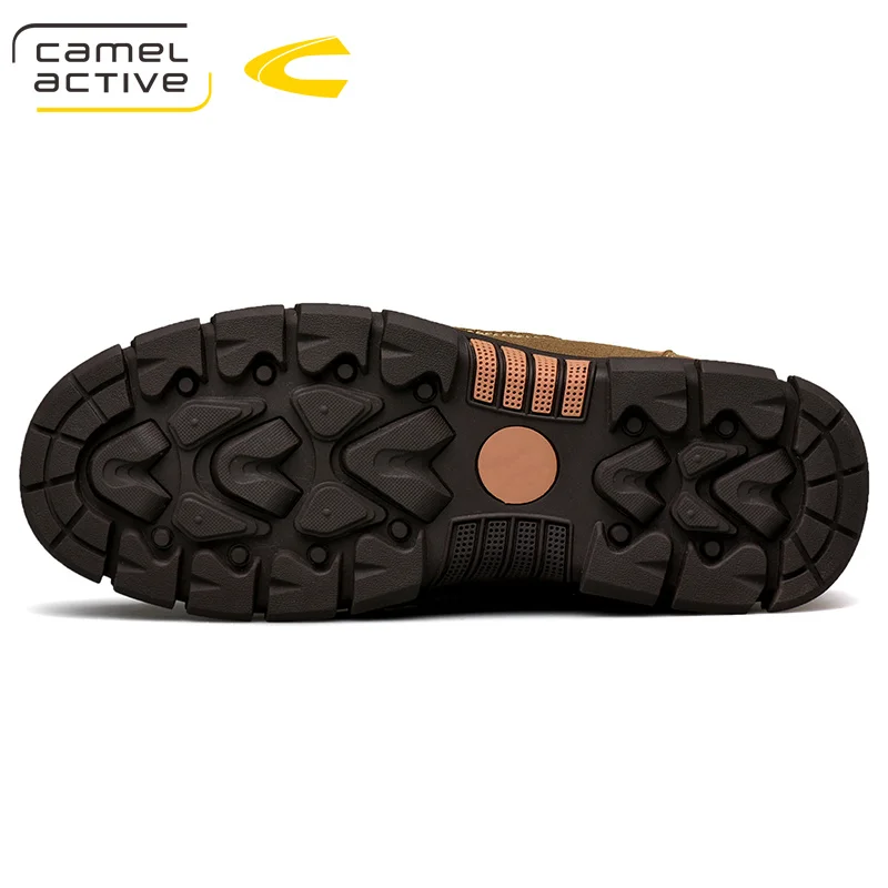 Camel Active новинка мужские высокие походные ботинки прочные Нескользящие теплые