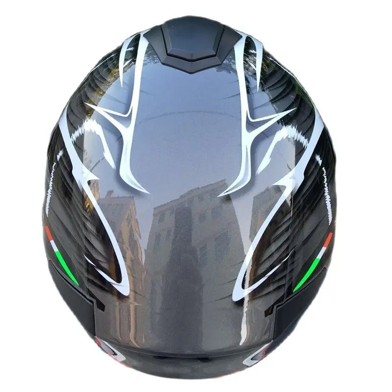 Серый молниевый шлем с открытым лицом для скутера мотоцикла мотоциклетного