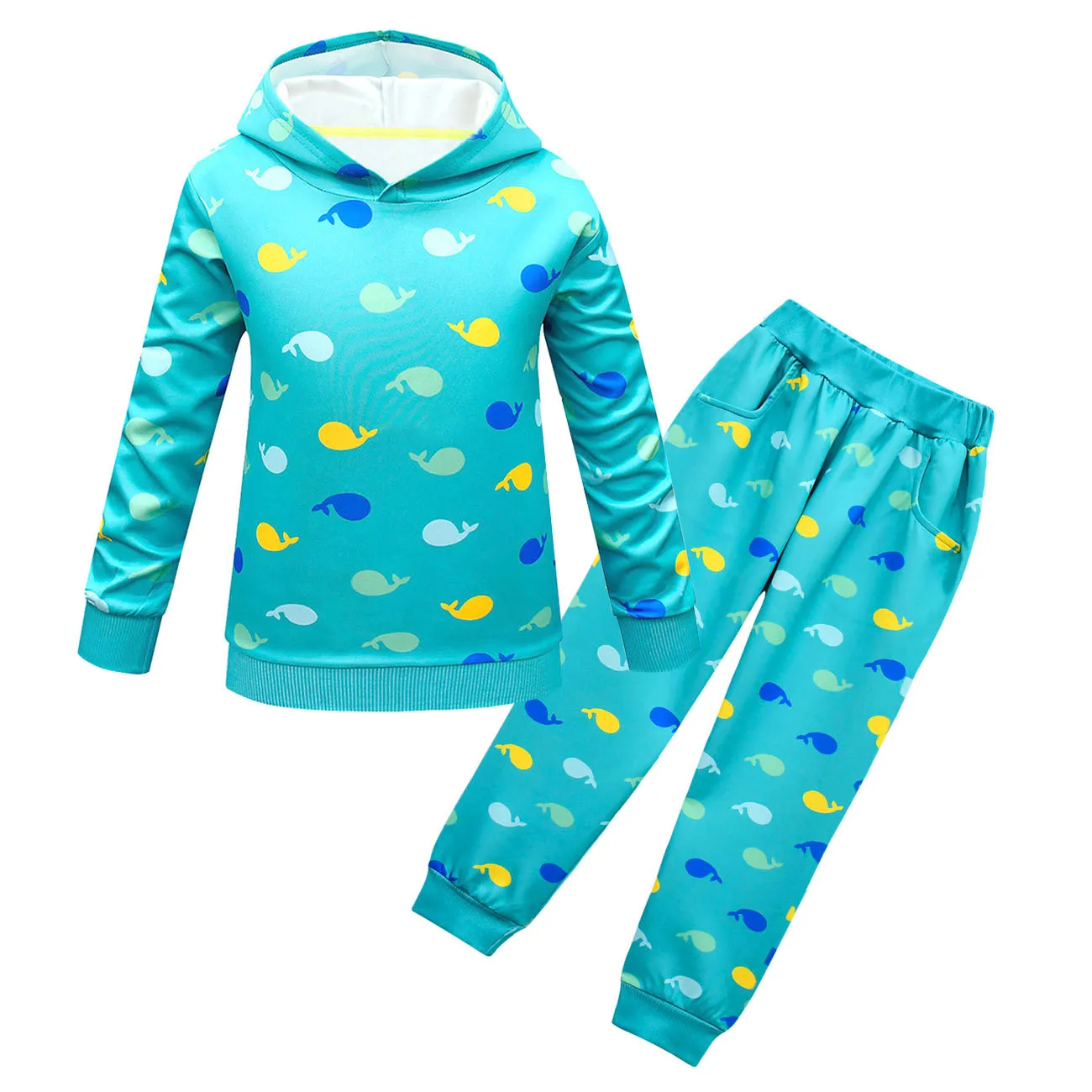 

New Sport Suit Hoodies Tops Pants Sets CocoMelon Costume Boys Girls Christmas Birthday Clothes Sets Long Sleeve For Kids