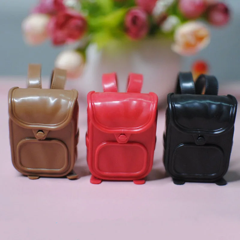 Модный кожаный Школьный Рюкзак Для Куклы блайз рюкзак для кукол Барби 1/6