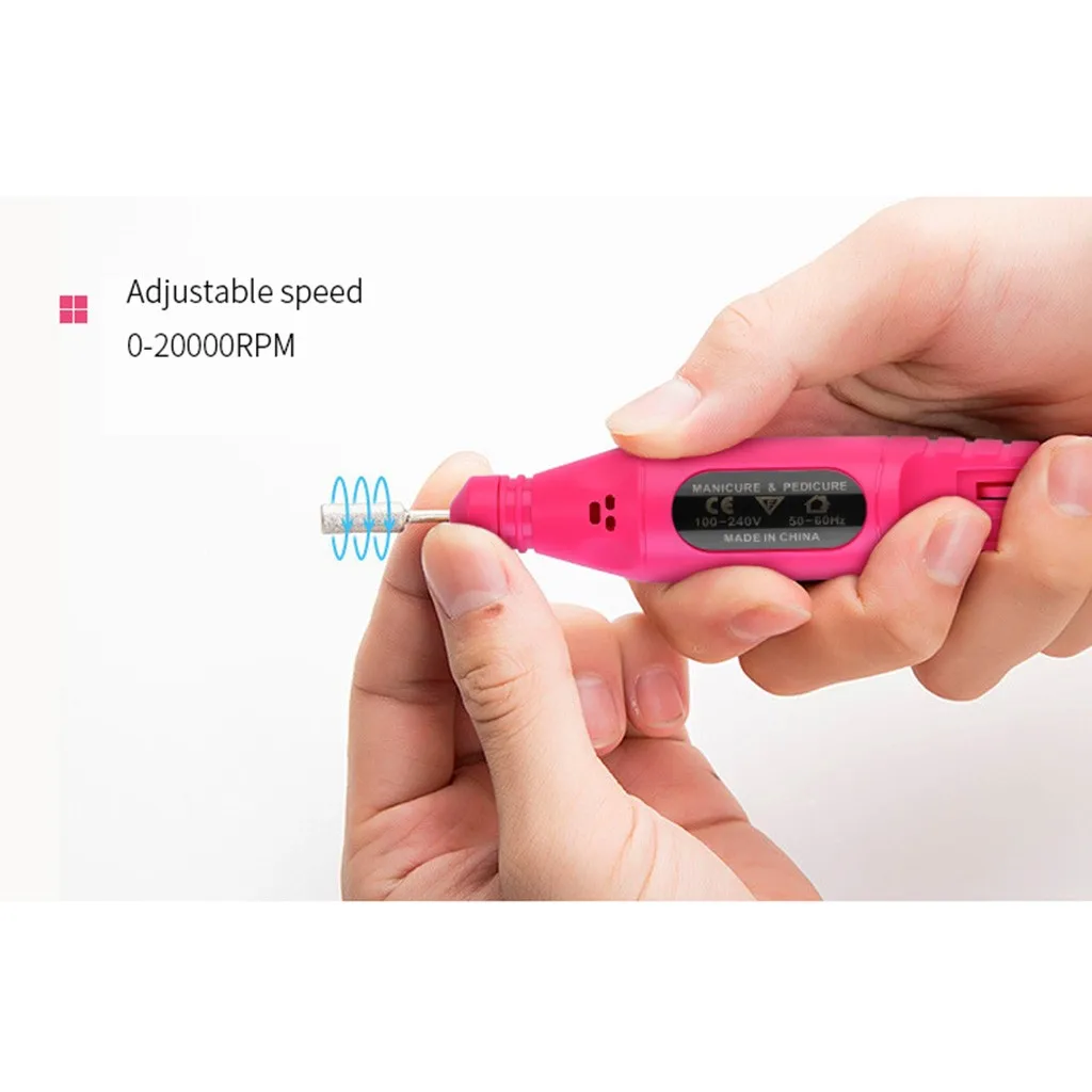 Женская ручка для маникюра USB кабель полировки ногтей|Электрические маникюрные