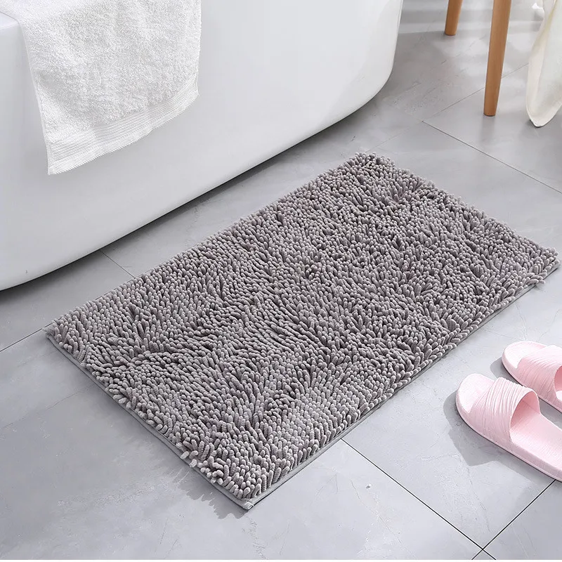 

Thick Home Bath Mat Non-slip Soft Absorbent Shaggy Bathroom Carpets Tub Shower Pads Kitchen Toilet Floor Decor Washable 15Color