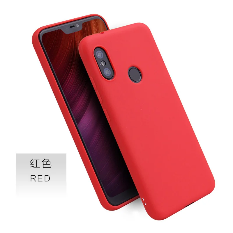 Red For Xiaomi Mi A2 Lite A1 A Knockproof Cases For Xiaomi Mi Mix 2 2s 3 Max 2 2S Note 3 Soft Silicon Back Cover Phone Case On Hull - Color: Red