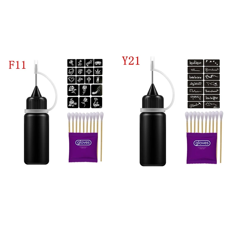 2 набора временные чернила для татуировки натуральный стойкий органический гель