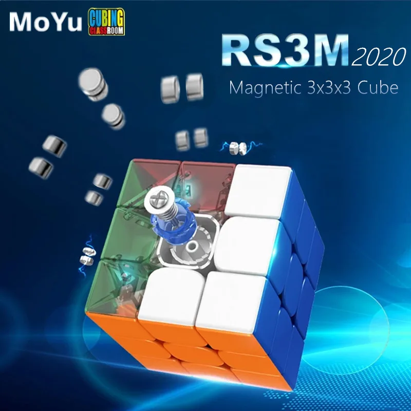 Moyu RS3M 2020 Магнитный 3x3x3 магический куб Mofangjiaoshi RS3 M скоростные Кубики-головоломки