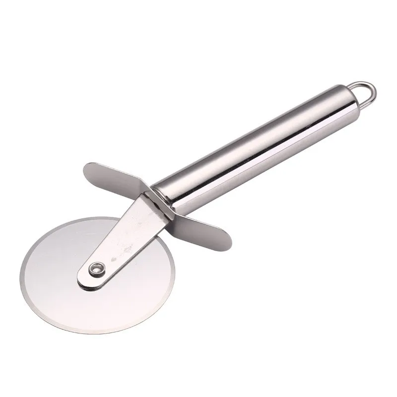 JJYY113700001 4YANG Stainless Steel Pizza Cutter Double Roller Pizza Knife Cutter Pastry Pasta Dough Crimper Kitchen Pizza Tools - Цвет: JJYY113700001