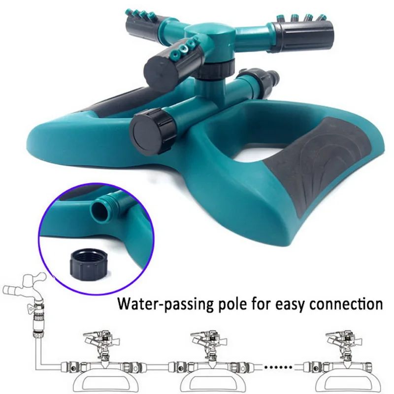 3 сопла садовый дождевальный аппарат автоматический полив травы