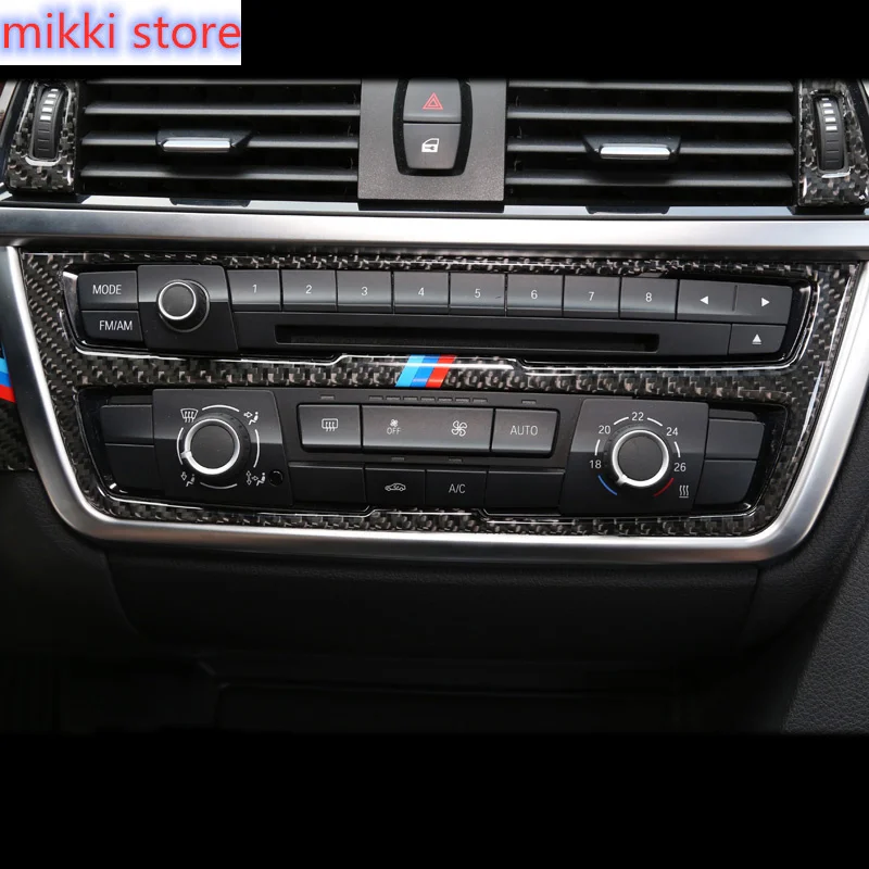 

Для BMW F30, F31, F32, F33, F34, F36, панель управления автомобилем из углеродного волокна, крышка CD, отделка, кондиционер, Выходная рамка, декоративная на...
