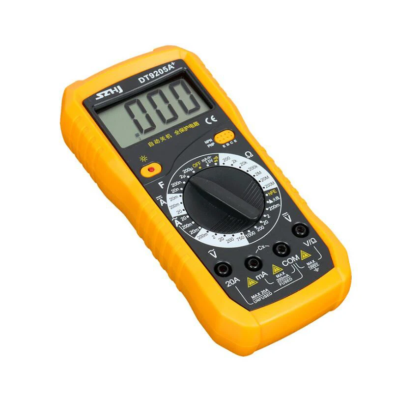 DT9205A + LCR измеритель с дисплеем большого диапазона емкость сопротивление