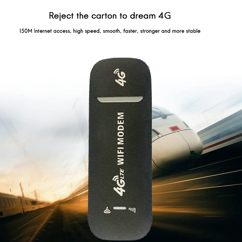 

4G USB Modem WiFi Router USB Dongle 150Mbps with SIM Card Slot Car Wireless Hotspot Pocket Mobile WiFi