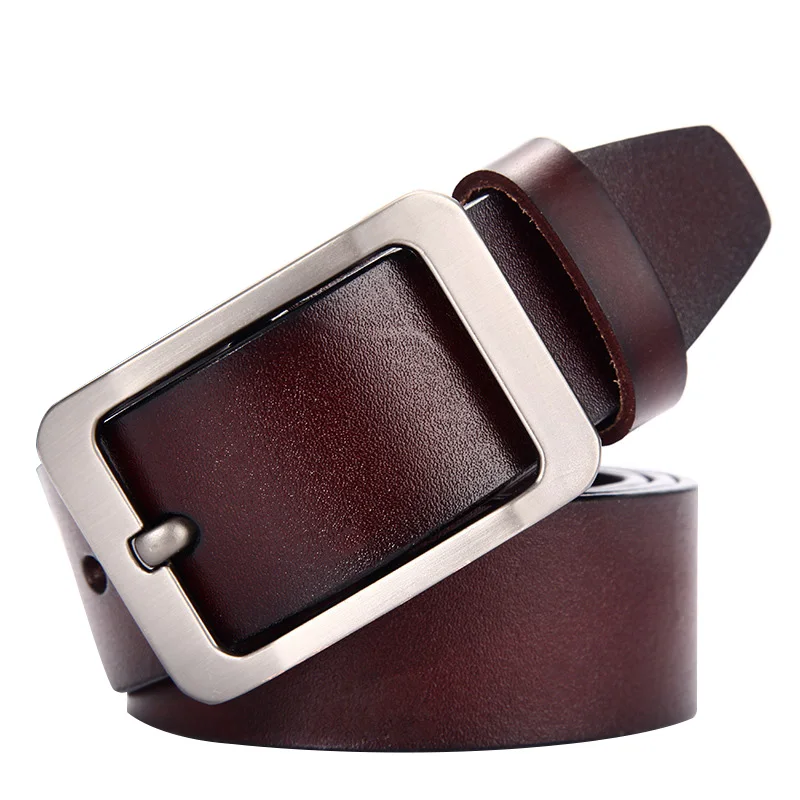 2021 Leather Belts For Men High Quality Luxury Strap Male Belts Fashion Classice Vintage Pin Buckle Jeans Cow Leather Men Belt