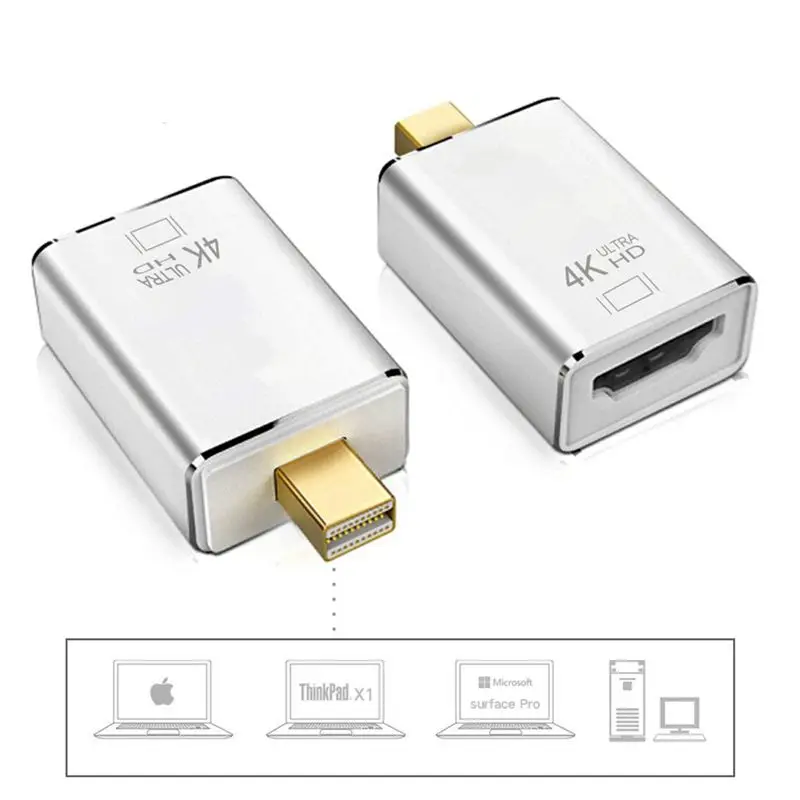 Mini Displayport(Thunderbolt 2 0) к Hdmi адаптеру 4K Dp конвертеру для Air Imac Pro Surface 3|Адаптеры Type-C| |