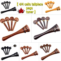 hand made 1 sets 44 cello accessoriesbest ebonyrosewoodox horn woodsnakewoodboxwood tailpiecepegstuner 44 cello parts