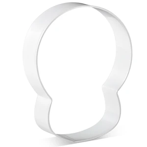 Форма для вырезания печенья KENIAO, череп на Хэллоуин, День мертвых, 8,7X10 см, бисквит Фондант, нержавеющая сталь с белым покрытием