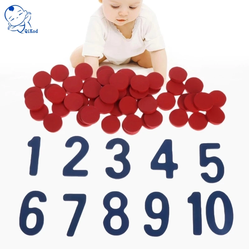 

Baby Toy Montessori Cards & Counters Math Number Early Childhood Education Preschool Training Kids Toys Brinquedos Juguetes