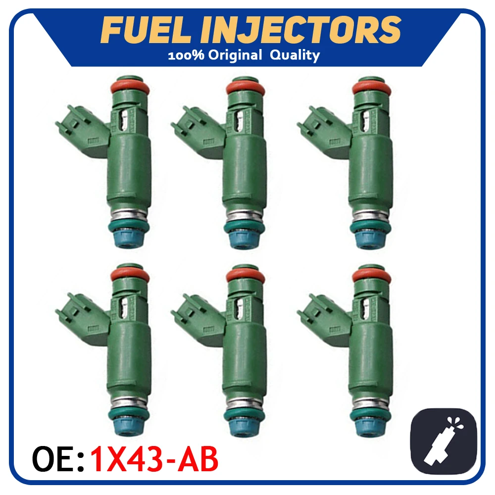 6 шт./лот Автомобильная Топливная форсунка 1X43-AB 852-12234 подходит для Jaguar X-Type 2.5L V6 3.0L