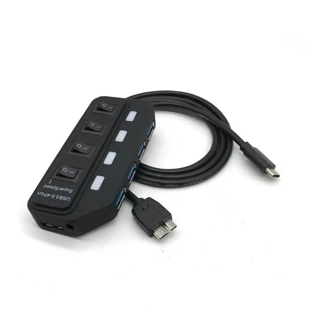 5 Гбит/с type C 4 порта USB3.0 зарядное устройство мульти порты USB наружное настенное для