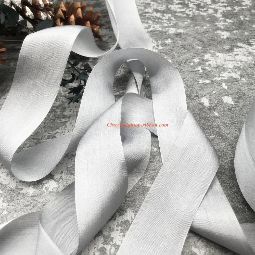 new color 32mm size pure silk normal silk ribbon for embroidery and handcraft project,gift packing