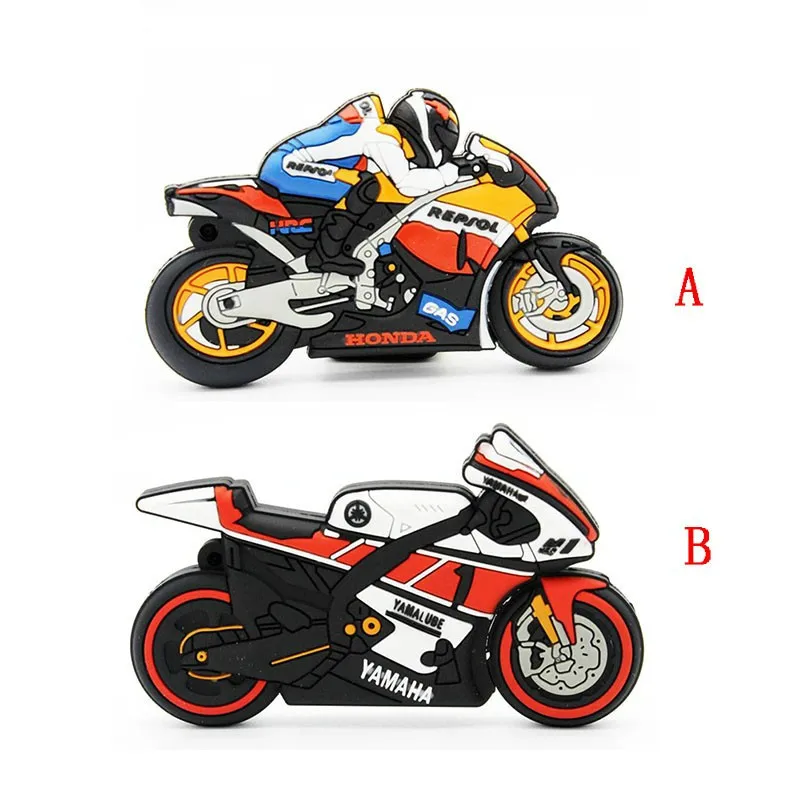 

Motorcycle racing car cute usb flash drive gift 8g game funny gadget custom cartoon creative usb flash drive photostick pokemon