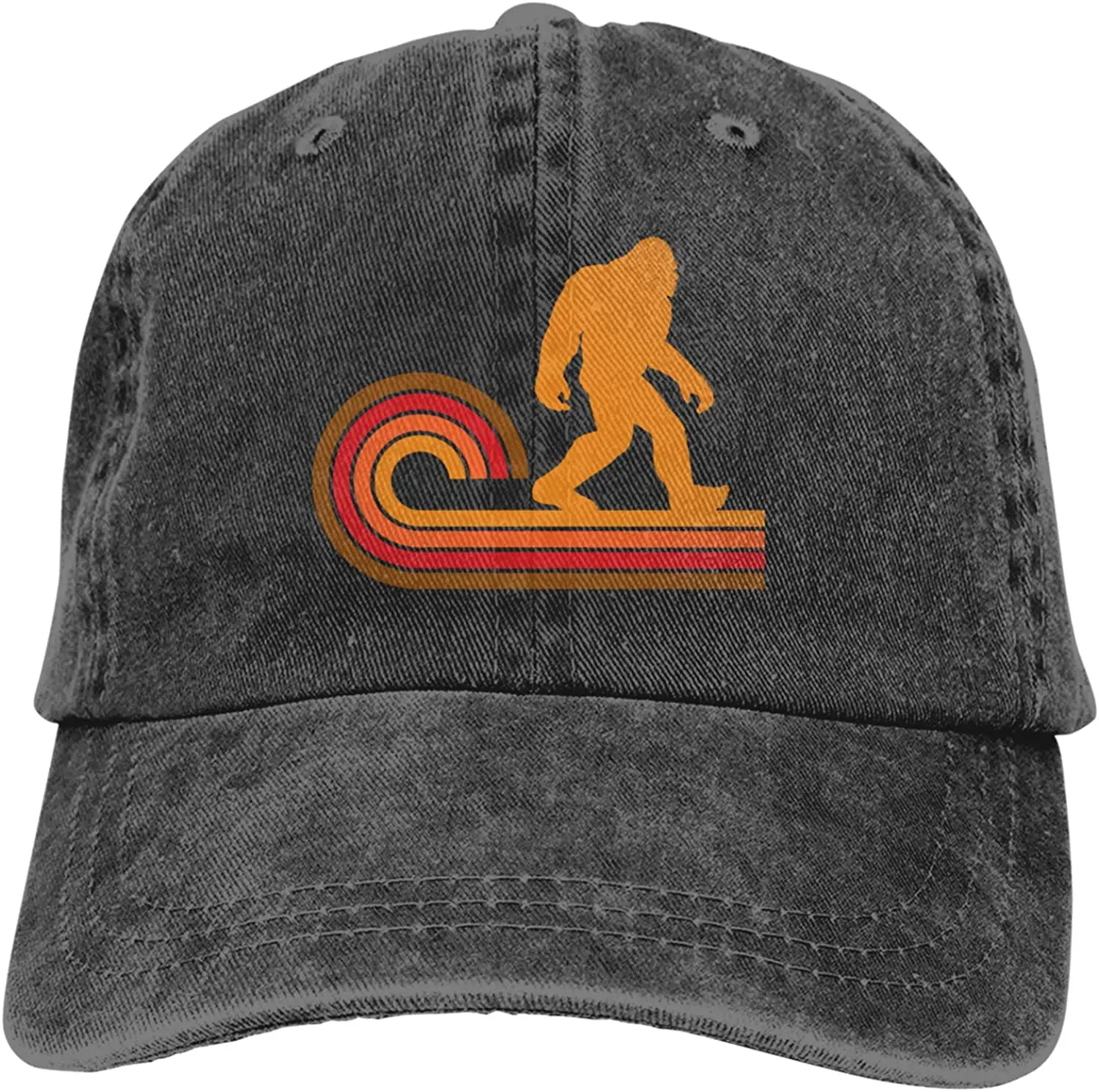 

Джинсовая кепка Bigfoot, бейсбольная кепка, Классическая Регулируемая Спортивная Кепка для мужчин и женщин