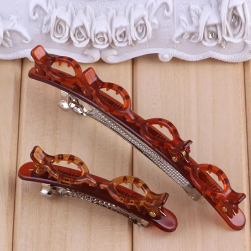 

Double Bangs Hairstyle Hairpin Professional Hairpin Double Layer Bangs Clip 2pcs SWD889