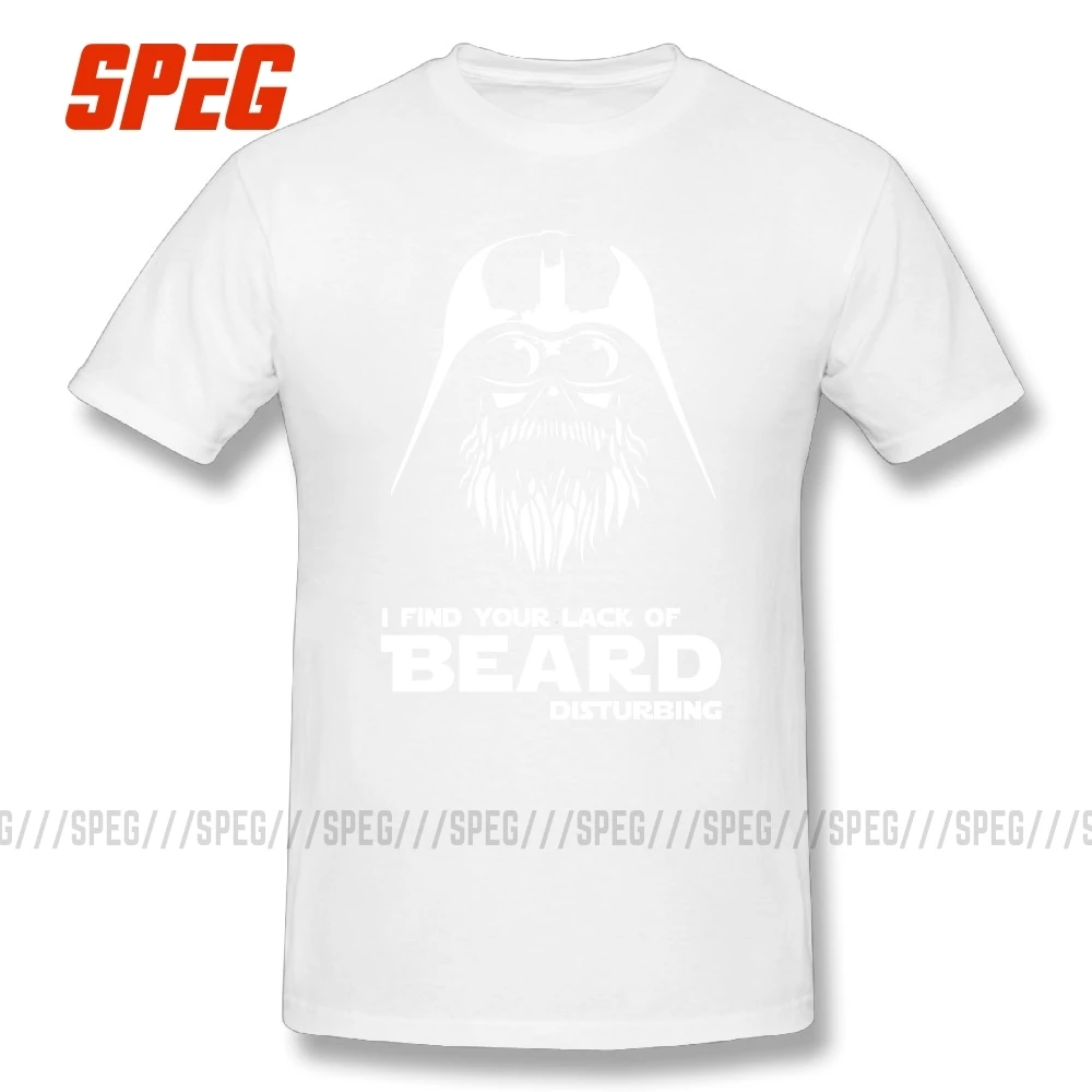 Футболки с надписью «Звездные войны» и надписью «I Find Your no of Beard» футболки с короткими рукавами из хлопка для подростков Стильная молодежная Винтажная Футболка - Цвет: Белый