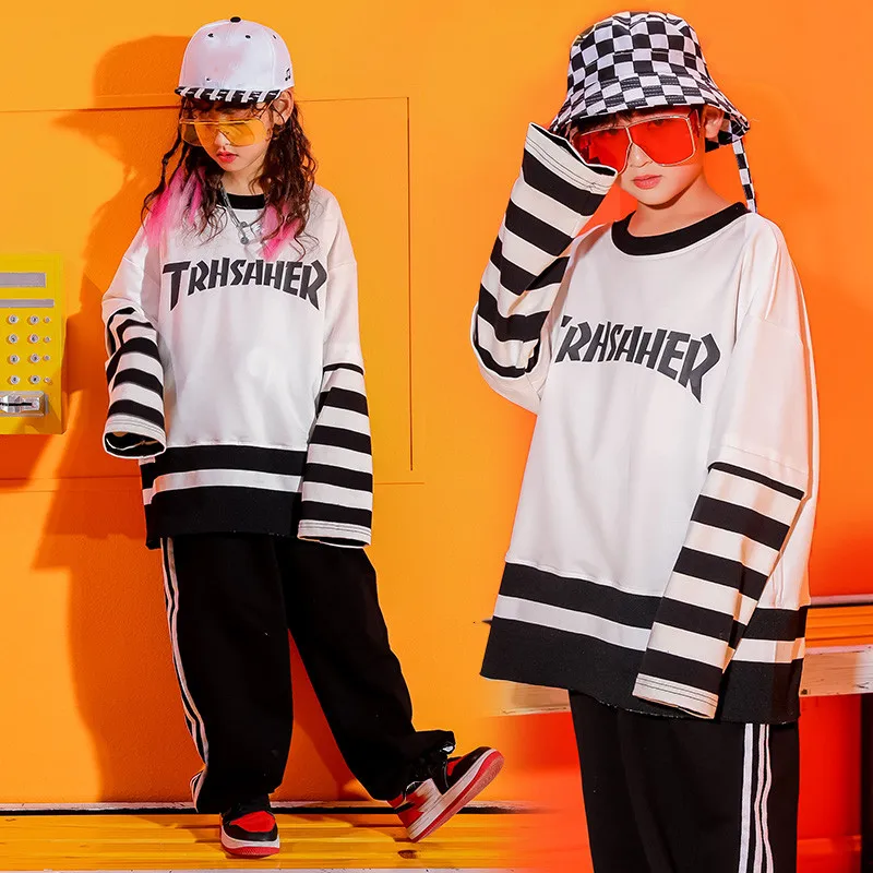 

Модные танцевальные костюмы для джаза; Детская одежда в стиле хип-хоп; Уличная танцевальная одежда для сцены; Детская одежда для занятий спо...