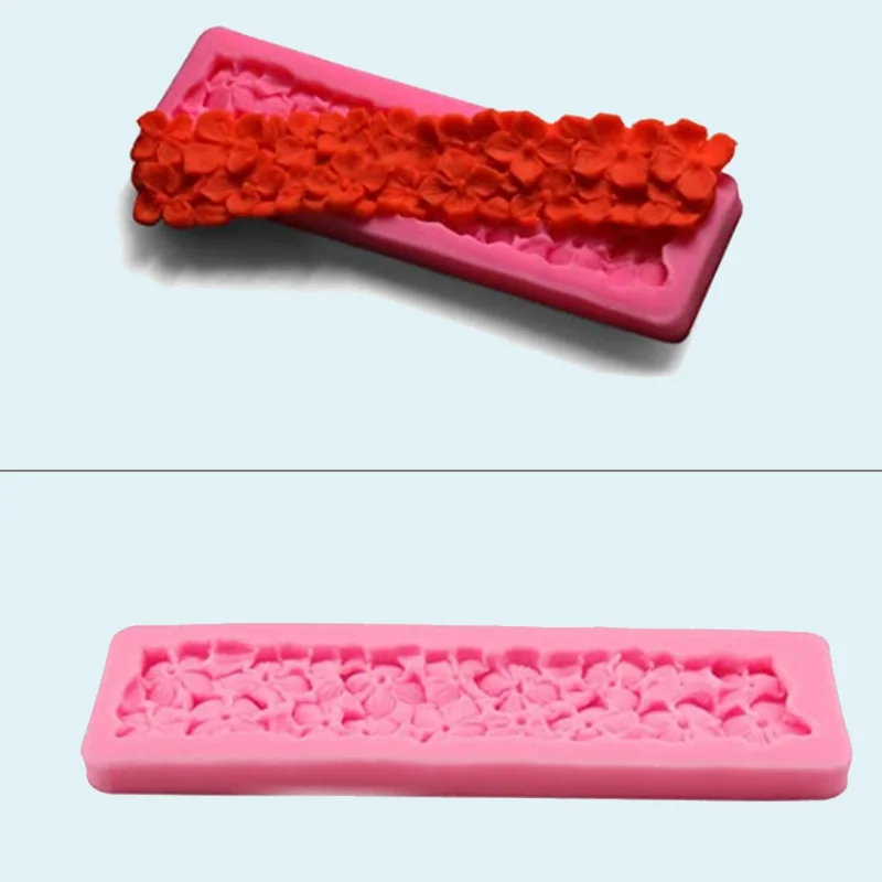 Цветок границы силиконовые формы Глина Дизайнер DIY Керамика из полимерной глины