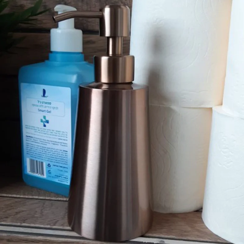 Дозатор жидкого мыла шампуня лосьона из нержавеющей стали 350 304 мл | Обустройство