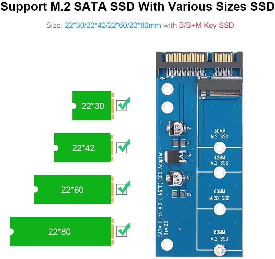 onvian m2 ssd ngff в sata адаптер 6 гбитс ngff m 2 адапт
