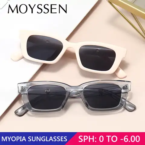 2022 женские брендовые дизайнерские маленькие прямоугольные солнцезащитные очки для близорукости винтажные женские модные солнцезащитные ...