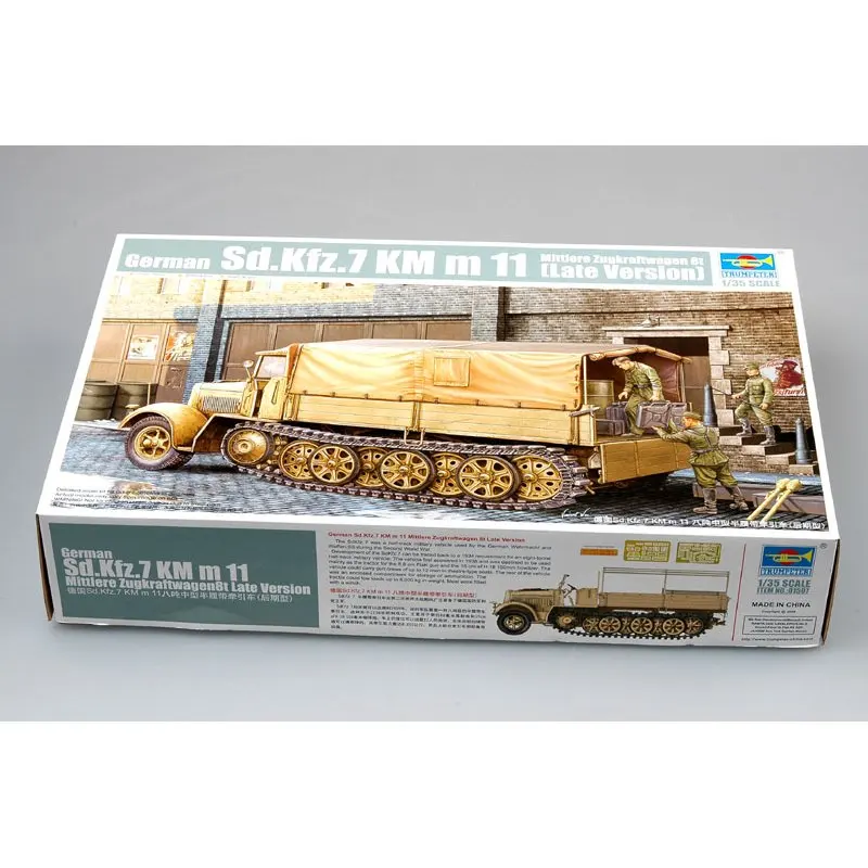 Trumpeter 01507 1/35 немецкий Sd. Kfz.7 Mittlere zugkraftwgen 8t поздняя версия масштабная модель