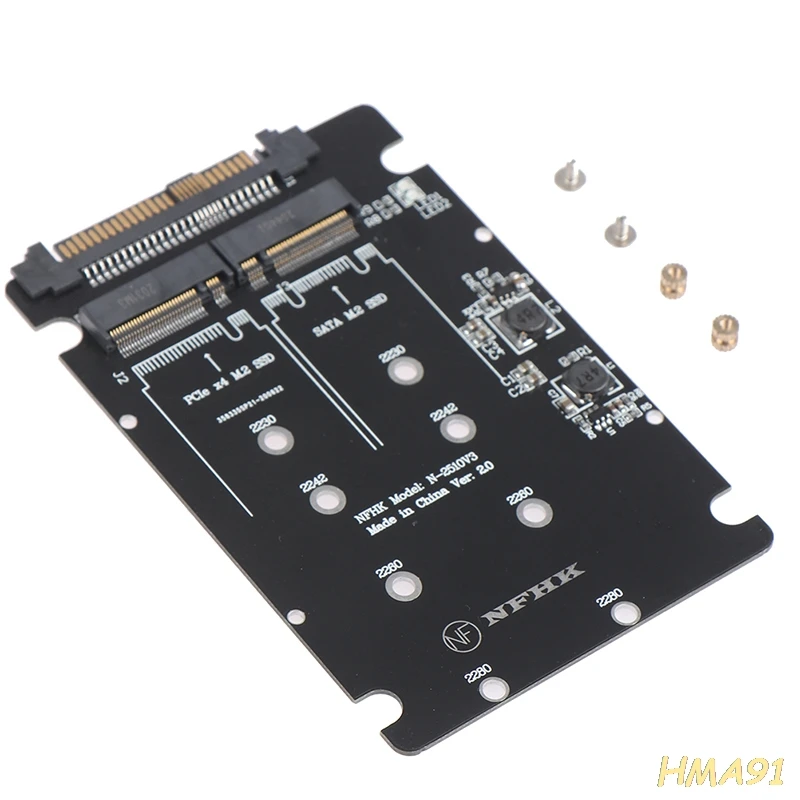 

SATA M.2 SSD to 2.5 SATA NVMe M.2 NGFF SSD to SFF-8639 Adapter Converter