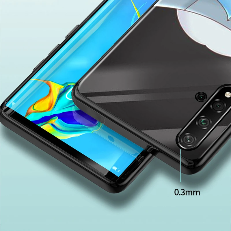 Cartoon beauty for Honor 30S 30i 30 View V 20 Pro 5G 20S 20E 10X 10 10i 9N 9C 9S 9X Lite Black Phone Case