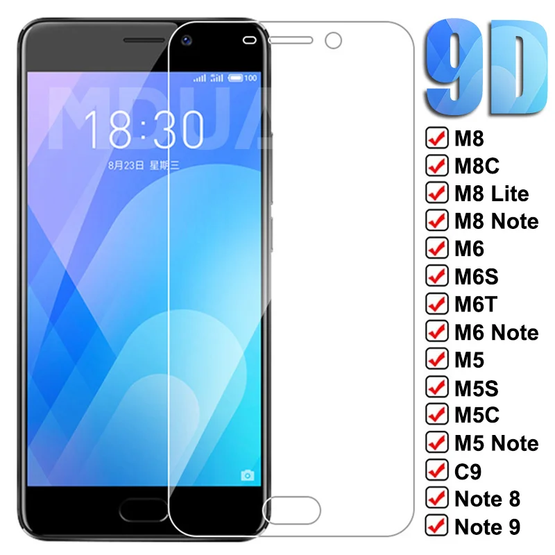 

Закаленное защитное стекло 9D для Meizu M8 Lite M6 M5 Note 9 8 C9 Pro V8 X8 M8C M6S M6T M5S