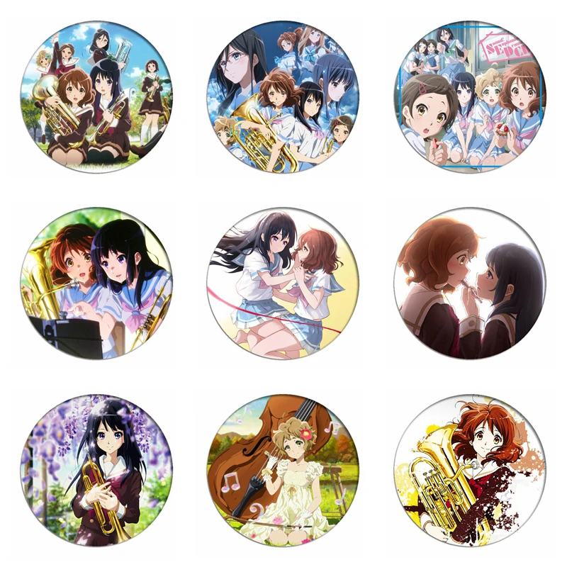 Hibike! Euphonium Значки для косплея Oumae Kumiko коллекция значков сумок Kousaka Reina бюстгальтер