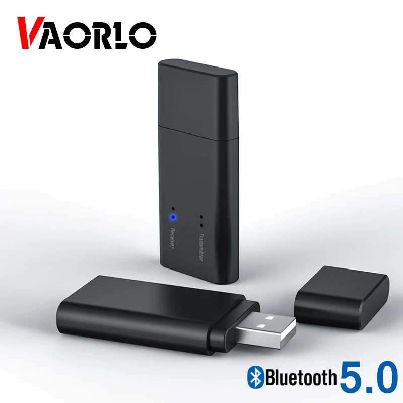 

Bluetooth-трансмиттер VAORLO с USB-разъемом и переходником, 2 в 1