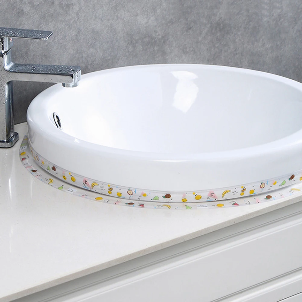 

Self Adhesive Waterproof Bathroom Sink Sealing Strip Tape PVC Mold Proof Wall Stickers for Kitchen Countertop Stove Toilet Gap