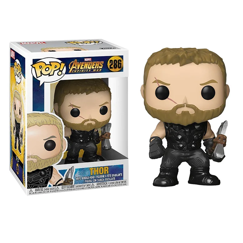 Funko pop Marvel Мстители Железный человек Капитан Америка Тор Черная Вдова Халк Локи модель человека-паука оригинальная коробка игрушки на день рождения