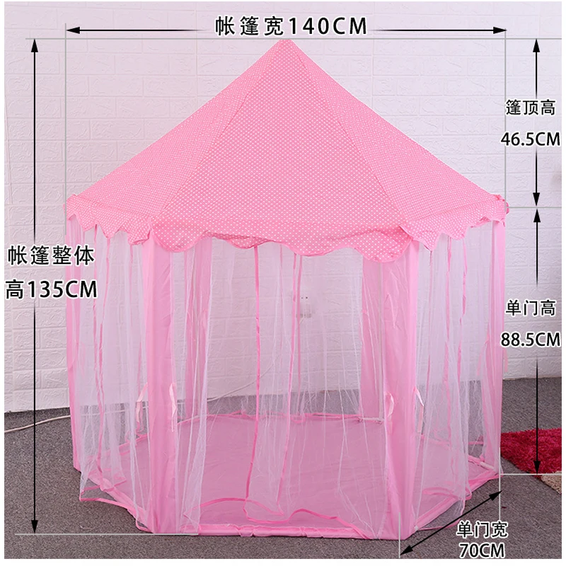 

Portable Princess Castle Play Tent Activity Fairy House Fun Playhouse Beach Tent Baby playing Toy Gift For Children Dropshipping