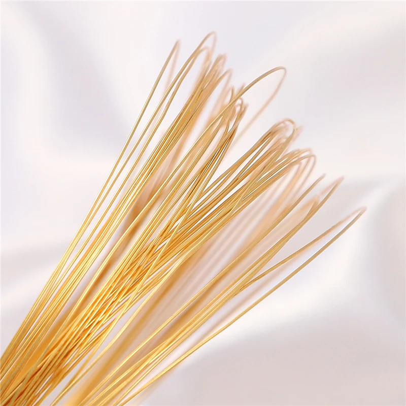 0.35-1mm 18K Gold Plated Brass Copper Wire For DIY Bracelet Necklace Jewelry Making Accessories Craft Beading Cord String |