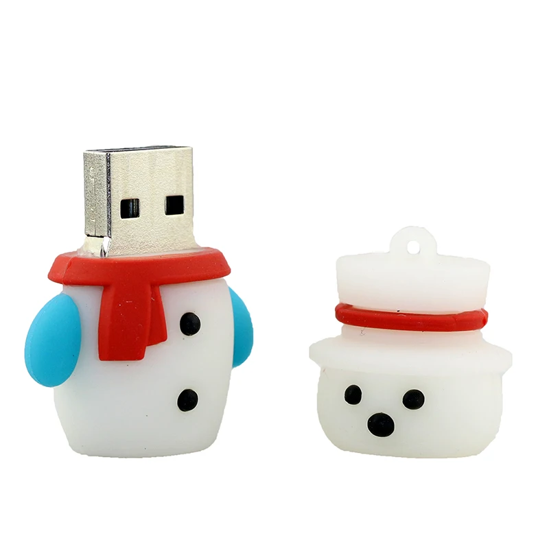 Usb флеш-накопитель 32 ГБ, 8 ГБ, мультяшный диск, рождественский подарок, флешка, 16 ГБ, снеговик, лось, флеш-карта памяти, 64 ГБ, Cle, Usb 2,0, флеш-накопитель