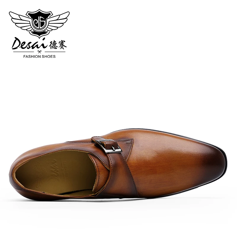 Мужские Формальные туфли из натуральной кожи Desai модельные классические